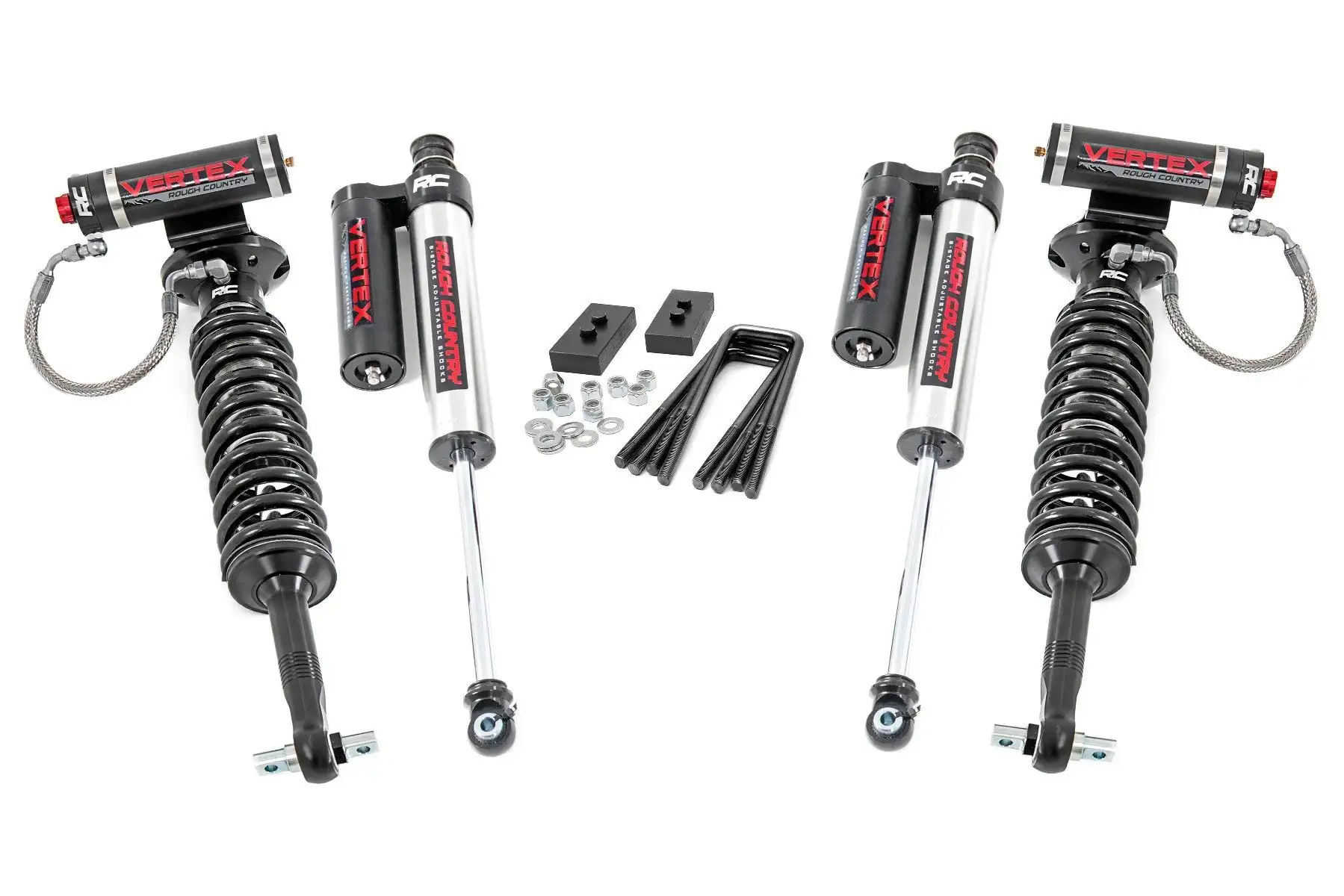 Rough Country 2" Lift Kit Vertex Remote Res Suspension