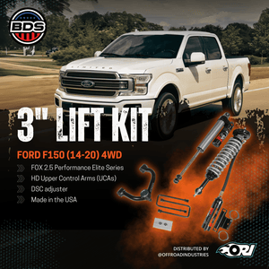 BDS 3 Inch Lift Kit | FOX 2.5 Performance Elite Coil - Over | Ford F150 (14 - 20) 4WD - Offroad Industries