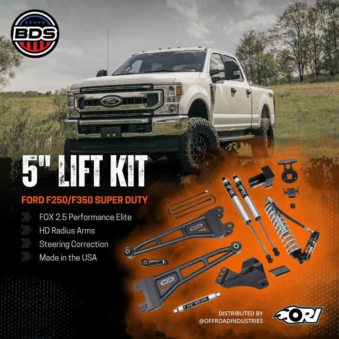 BDS 5 Inch Lift Kit FOX 2.5 Coil - Over Conversion | Ford F250/F350 Super Duty - Offroad Industries