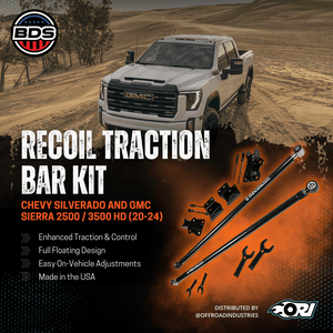 BDS Recoil Traction Bar Kit | Chevy Silverado And GMC Sierra 2500 / 3500 HD (20 - 24) - Offroad Industries