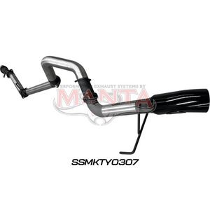 Manta TOYOTA LANDCRUISER 300 SERIES V6 3IN DPF BACK WITHOUT MUFFLERS, BLACK 4IN TIP - Offroad Industries