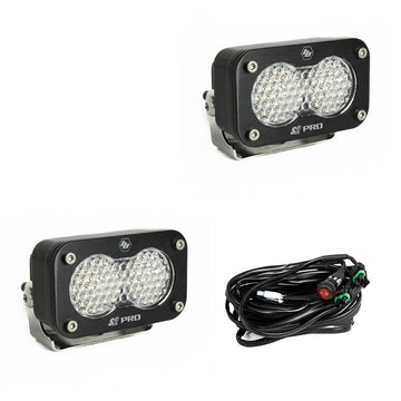 Baja Designs LED Light Pods Work/Scene Pattern Pair S2 Pro Series - Clear Lens