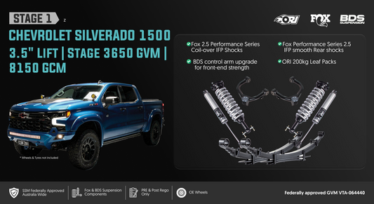 Stage 1 Chevrolet Silverado 1500 LTZ ZR2 GVM 3650 Upgrade