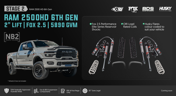 <strong>Stage 2: Apex Series — 2" Lift on 35s</strong>