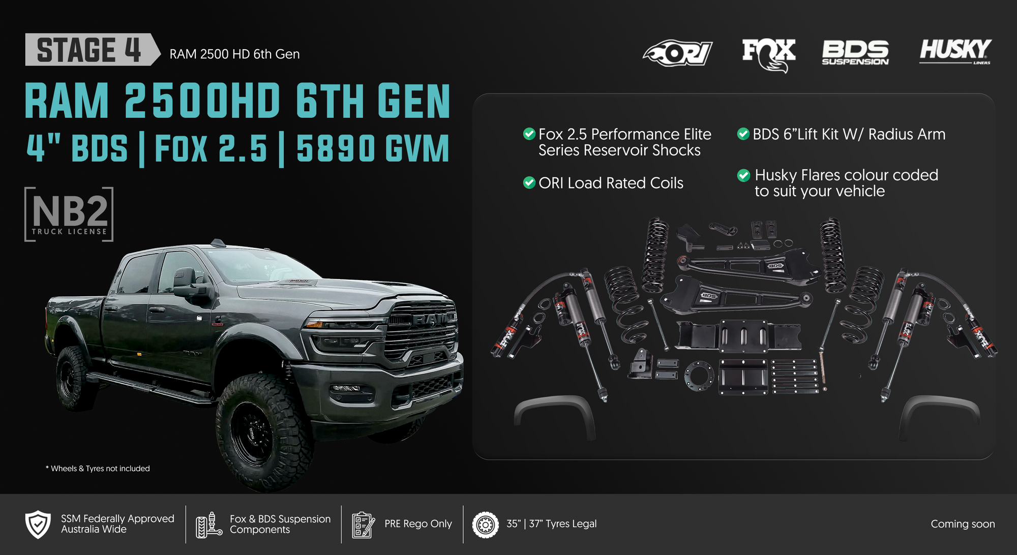 <strong>Stage 4: The Heavy Hauler — 4" Lift on 37s</strong>