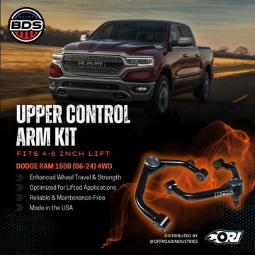 BDS Upper Control Arm Kit | Fits 2-6 Inch Lift | Dodge Ram 1500 (06-24) 4WD