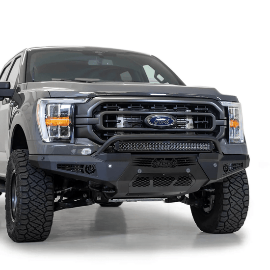 Addictive Desert Designs 2021 - 2024 FORD F - 150 HONEYBADGER FRONT BUMPER W/ TOP HOOP - Offroad Industries