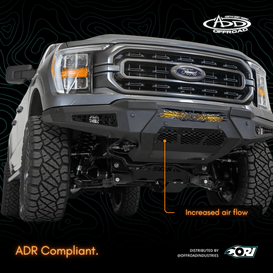 Addictive Desert Designs FORD F - 150 HONEYBADGER FRONT BUMPER 21 - 23 - Offroad Industries