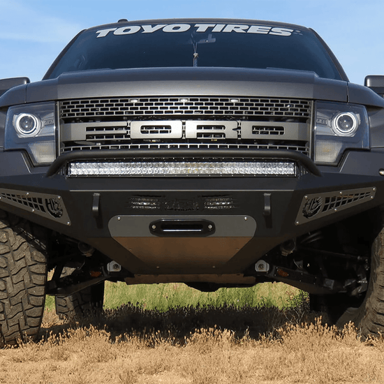Addoffroad 2010 - 2014 Ford Raptor HoneyBadger Winch Front Bumper | Heritage - Offroad Industries