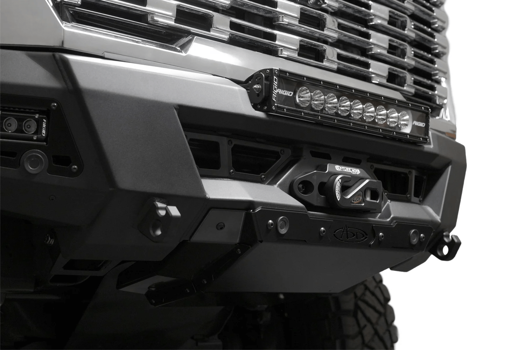 Addoffroad 2024 - 2025 GMC Sierra 2500/3500 HD Phantom Winch Front bullbar - Offroad Industries