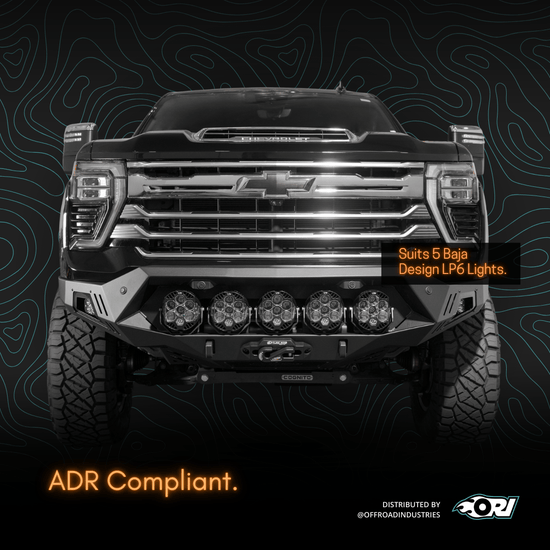 Addoffroad 2024 Chevy Silverado 2500/3500 Bomber HD Front Bar - Offroad Industries