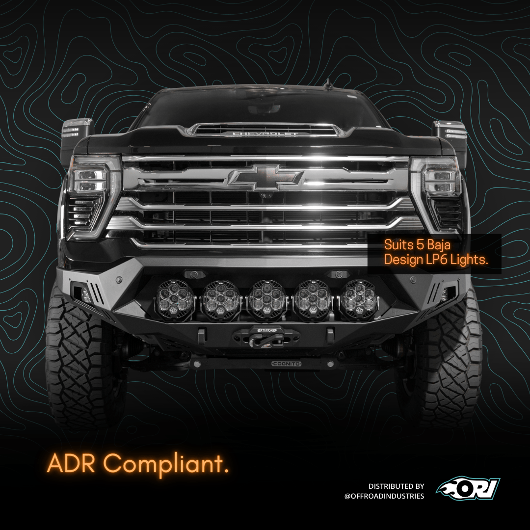 Addoffroad 2024 Chevy Silverado 2500/3500 Bomber HD Front Bar - Offroad Industries