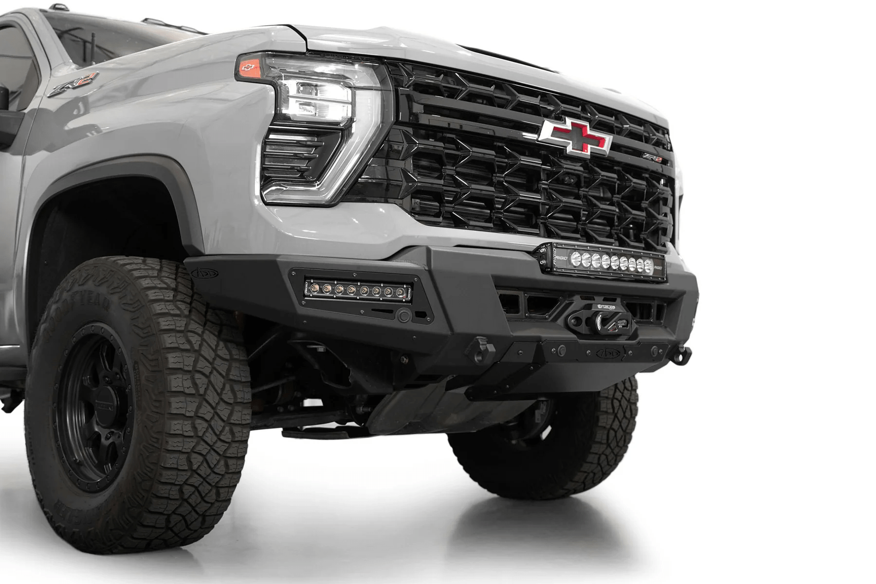 Addoffroad 2024+ Chevy Silverado 2500/3500 Phantom Winch Front Bar - Offroad Industries