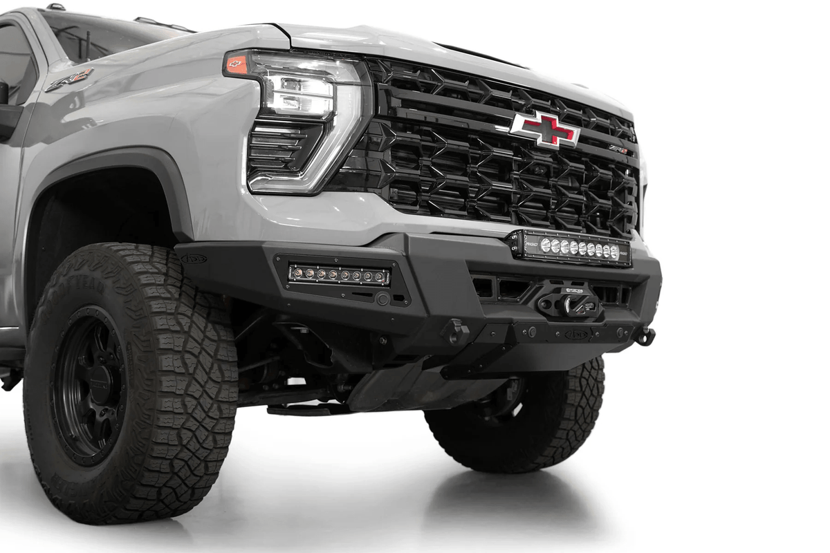 Addoffroad 2024+ Chevy Silverado 2500/3500 Phantom Winch Front Bar - Offroad Industries
