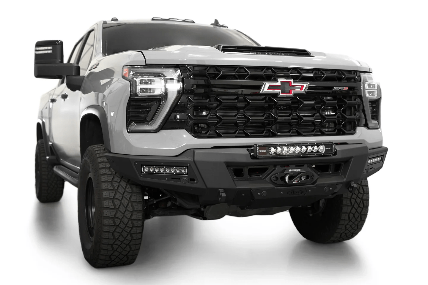 Addoffroad 2024+ Chevy Silverado 2500/3500 Phantom Winch Front Bar - Offroad Industries