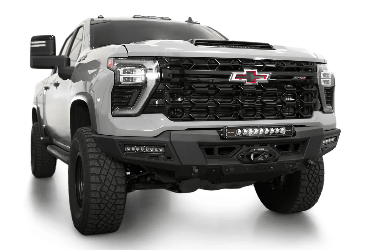 Addoffroad 2024+ Chevy Silverado 2500/3500 Phantom Winch Front Bar - Offroad Industries