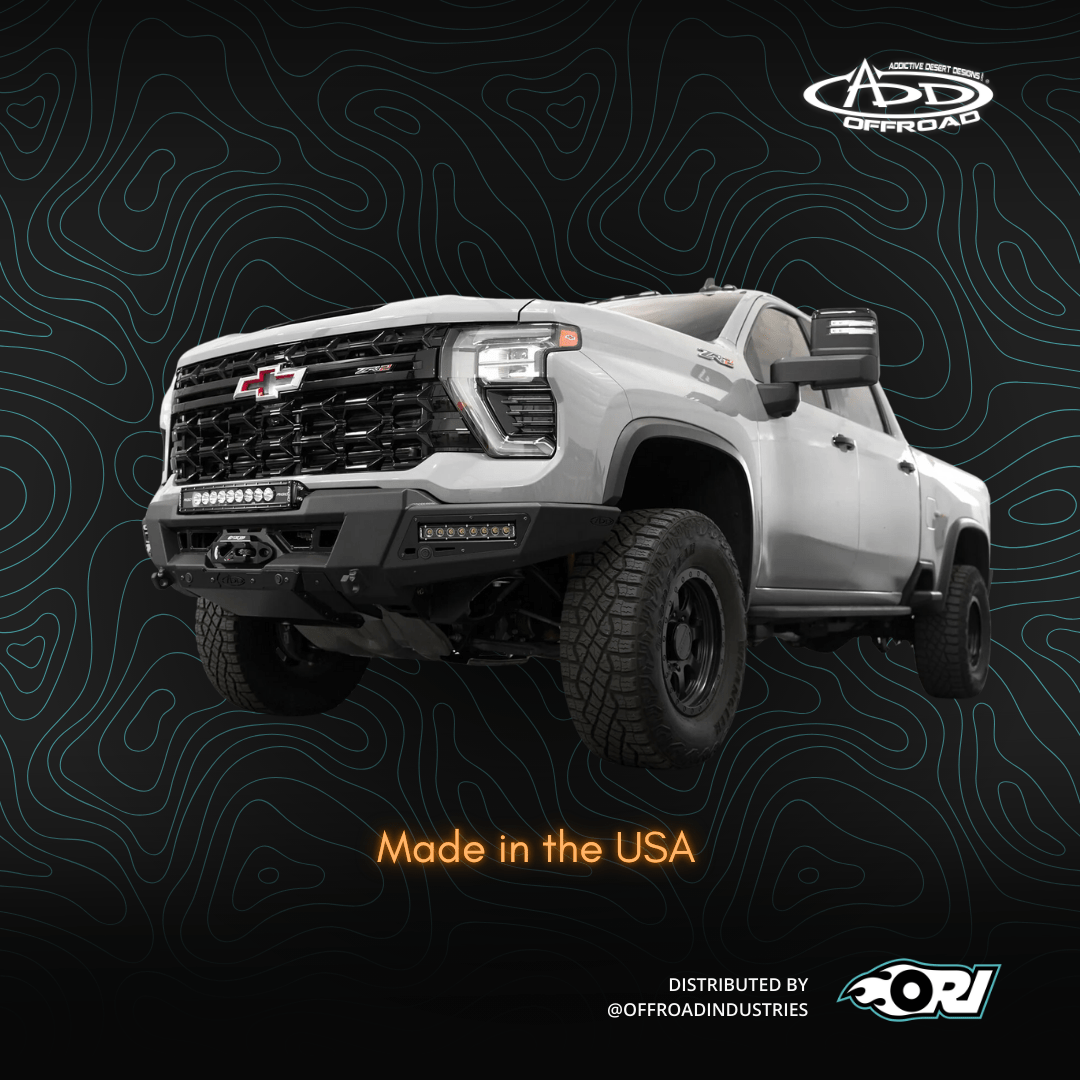 Addoffroad 2024+ Chevy Silverado 2500/3500 Phantom Winch Front Bar - Offroad Industries