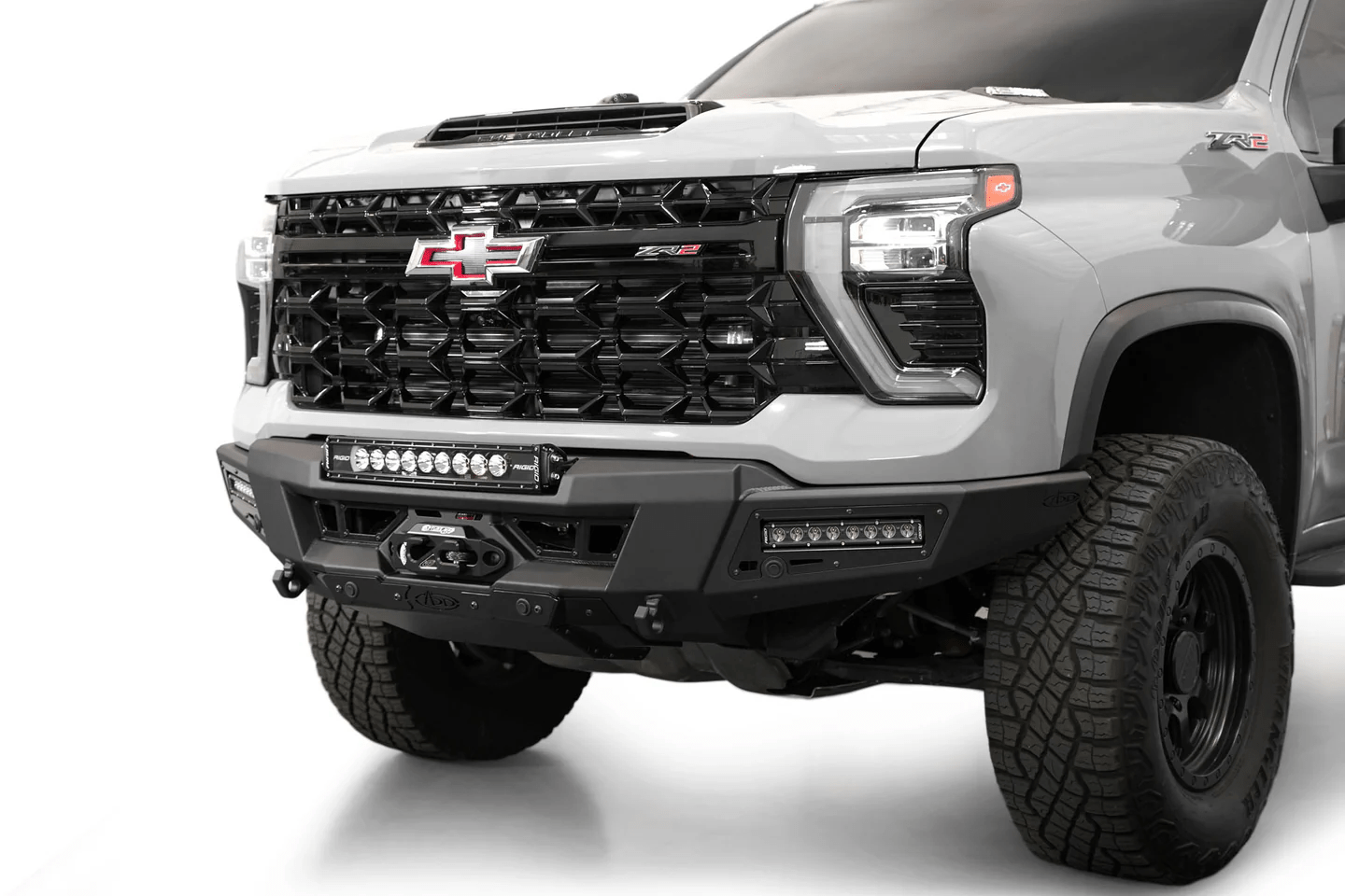 Addoffroad 2024+ Chevy Silverado 2500/3500 Phantom Winch Front Bar - Offroad Industries