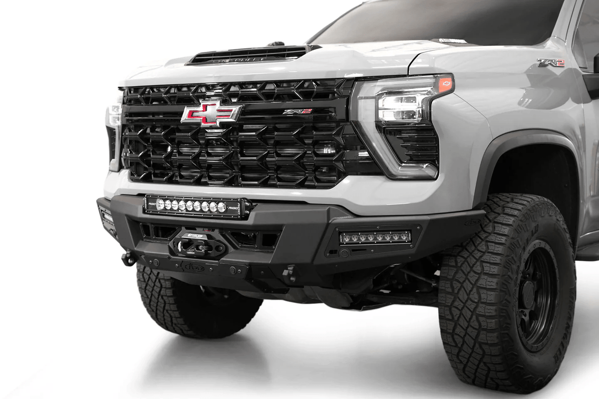 Addoffroad 2024+ Chevy Silverado 2500/3500 Phantom Winch Front Bar - Offroad Industries
