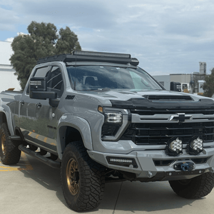 Addoffroad 2024+ Chevy Silverado 2500/3500 Phantom Winch Front Bar - Offroad Industries