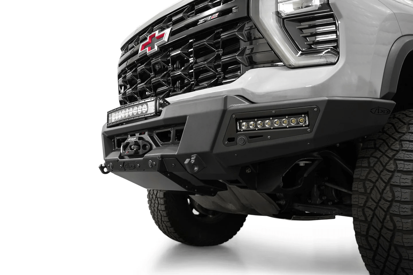 Addoffroad 2024+ Chevy Silverado 2500/3500 Phantom Winch Front Bar - Offroad Industries