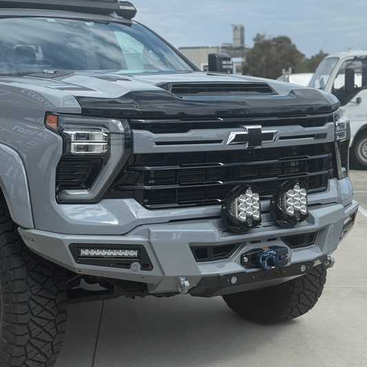 Addoffroad 2024+ Chevy Silverado 2500/3500 Phantom Winch Front Bar - Offroad Industries