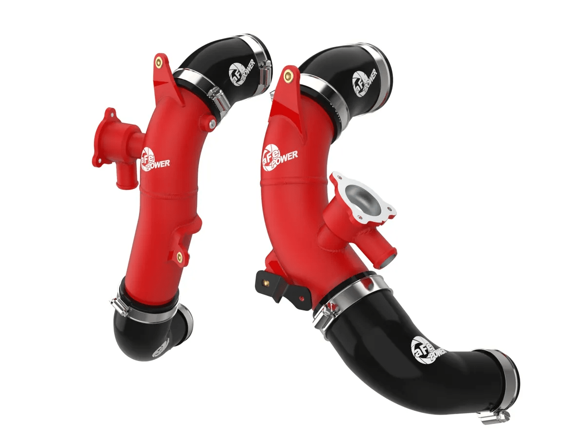 AFE BladeRunner 2-1/2 IN Aluminum Hot Charge Pipe Red TOyota tundra 22+ - Offroad Industries