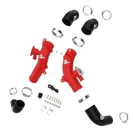 AFE BladeRunner 2-1/2 IN Aluminum Hot Charge Pipe Red TOyota tundra 22+ - Offroad Industries