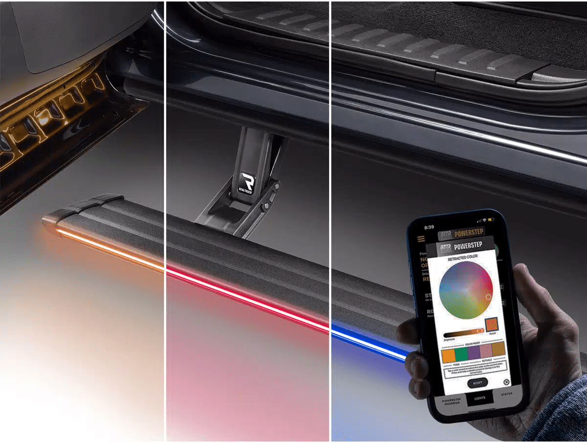 AMP Research Power Vision Side Steps Ford F150 XLT Lariat 2021+ - Offroad Industries