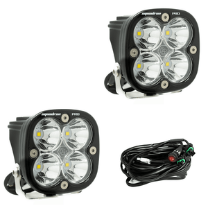 Baja Designs Squadron Pro Black LED Auxiliary Light Pod Pair - Universal - Offroad Industries