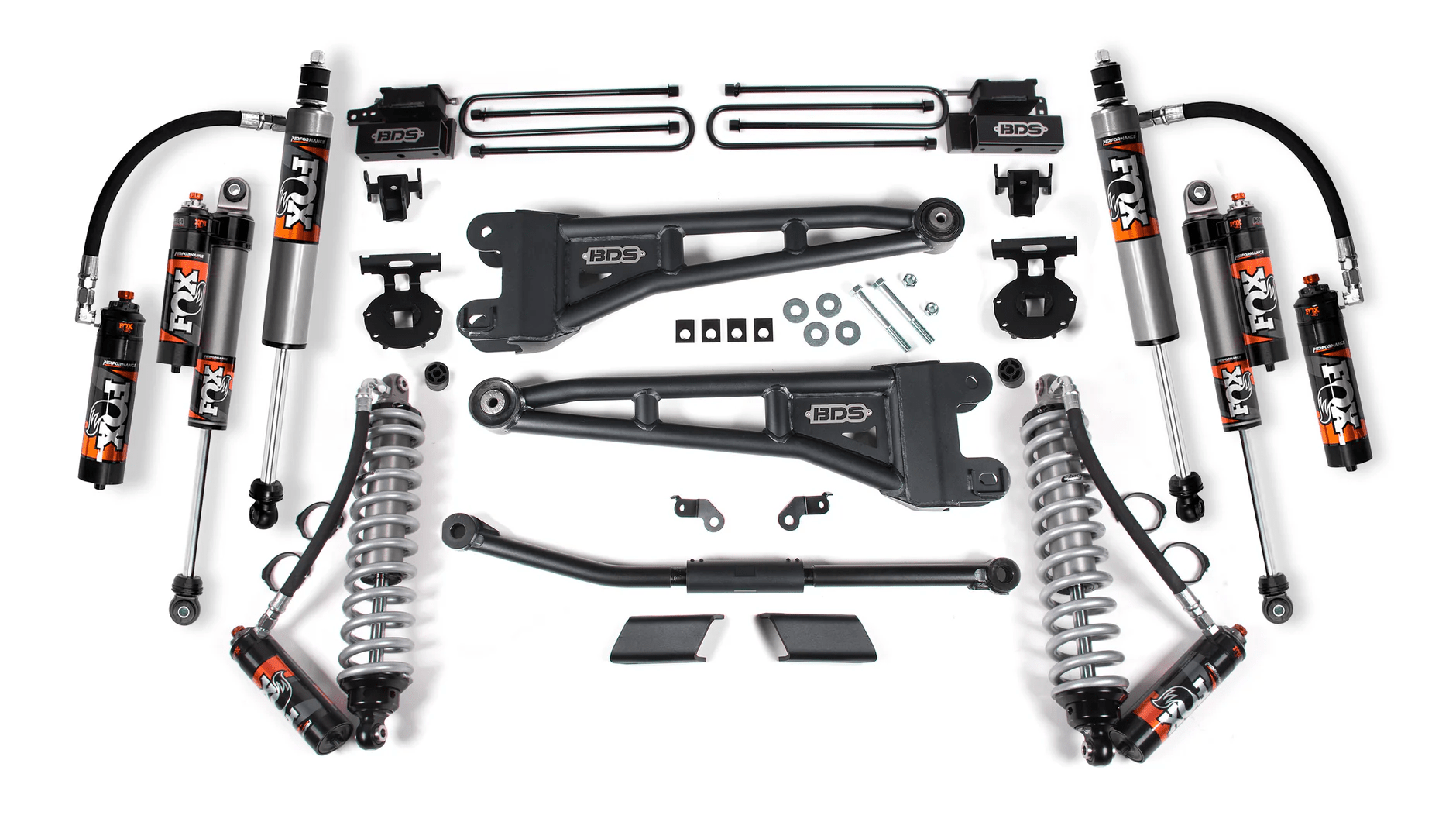 BDS 2.5 Inch Lift Kit W/ Radius Arm | FOX 2.5 Performance Elite Coil - Over Conversion | Ford F450 Super Duty (23 - 25) 4WD - Offroad Industries