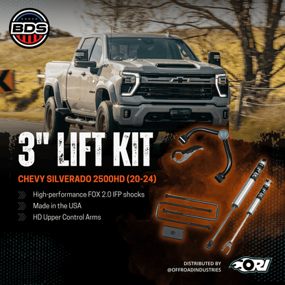 BDS 3-Inch Lift Kit for Chevy Silverado 2500HD | ORI – Offroad Industries