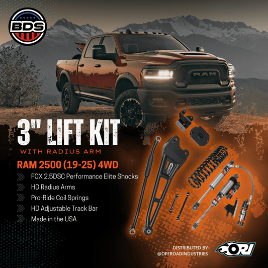BDS 3 Inch Lift Kit W/ Radius Arm | Ram 2500 (19 - 25) 4WD | Diesel - Offroad Industries