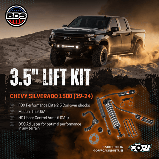 BDS 3.5 Inch Lift Kit | FOX Performance Elite Coil - Over | Chevy Silverado 1500 (19 - 24) - Offroad Industries