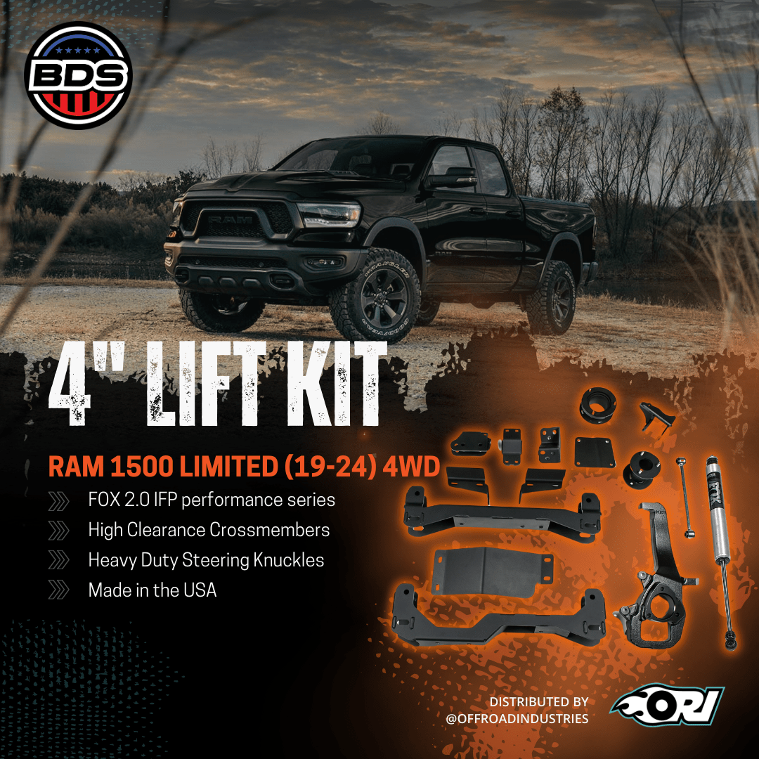 BDS 4 Inch Lift Kit | Ram 1500 LIMITED (19 - 24) 4WD - Offroad Industries