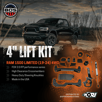 BDS 4 Inch Lift Kit | Ram 1500 LIMITED (19 - 24) 4WD - Offroad Industries