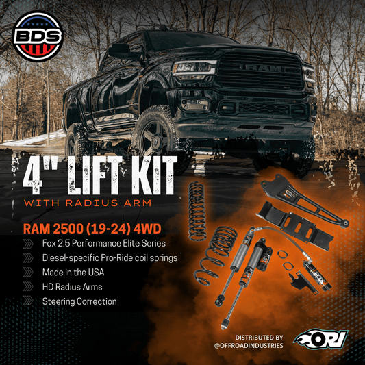 BDS 4 Inch Lift Kit W/ Radius Arm | Ram 2500 (19 - 25) 4WD | Diesel - Offroad Industries