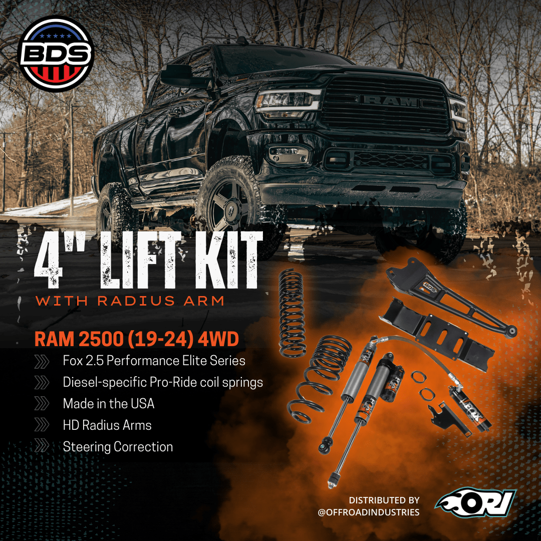 BDS 4 Inch Lift Kit W/ Radius Arm | Ram 2500 (19 - 25) 4WD | Diesel - Offroad Industries