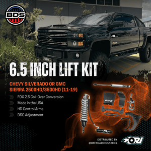 BDS 6.5 Inch Lift Kit | FOX 2.5 Coil - Over Conversion | Chevy Silverado or GMC Sierra 2500HD/3500HD (11 - 19) | Diesel - Offroad Industries
