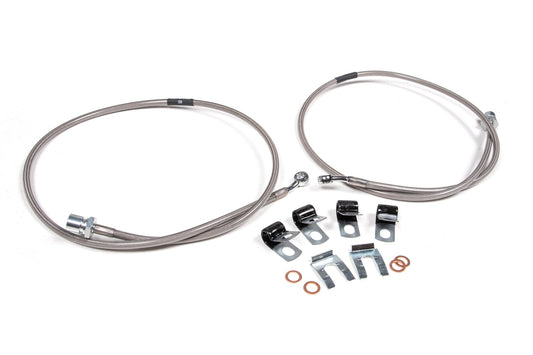BDS Front Brake Line Set | Stainless Steel | Fits 4-8 Inch Lift | Ram 2500 (14-23) and 3500 (13-23) 4WD - Offroad Industries