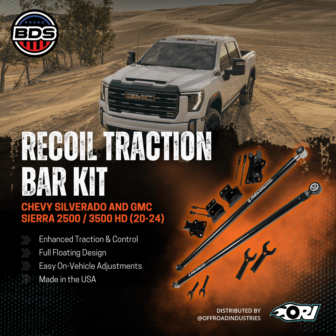 BDS Recoil Traction Bar Kit | Chevy Silverado And GMC Sierra 2500 / 3500 HD (20 - 24) - Offroad Industries