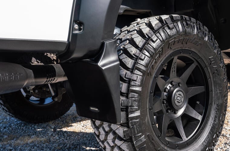 Bushwacker Mud Flaps Rear only Ram 1500 DS Express Laramie Warlock - Offroad Industries