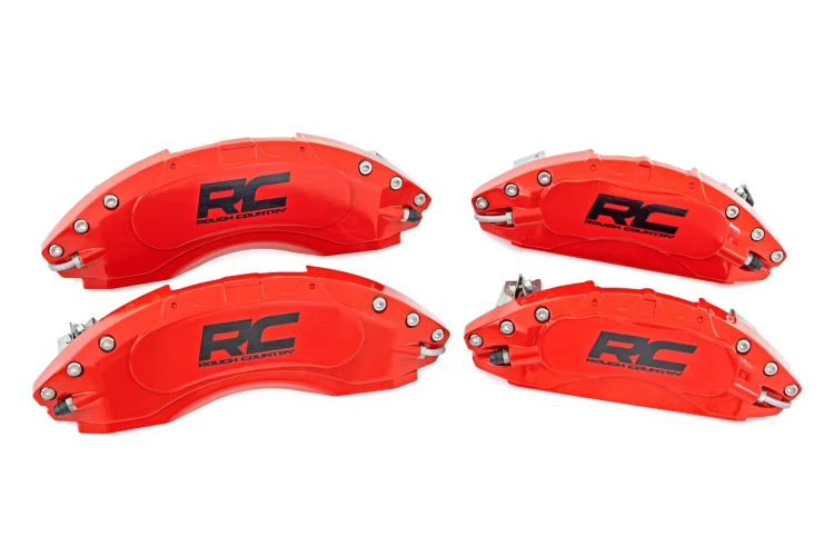 Rough Country CALIPER COVERS FRONT AND REAR | RED | CHEVY 1500