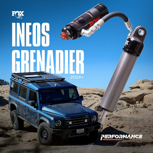 FOX INEOS GRENADIER PERFORMANCE ELITE SERIES 2.5 RESERVOIR FRONT SHOCK - ADJUSTABLE - Offroad Industries