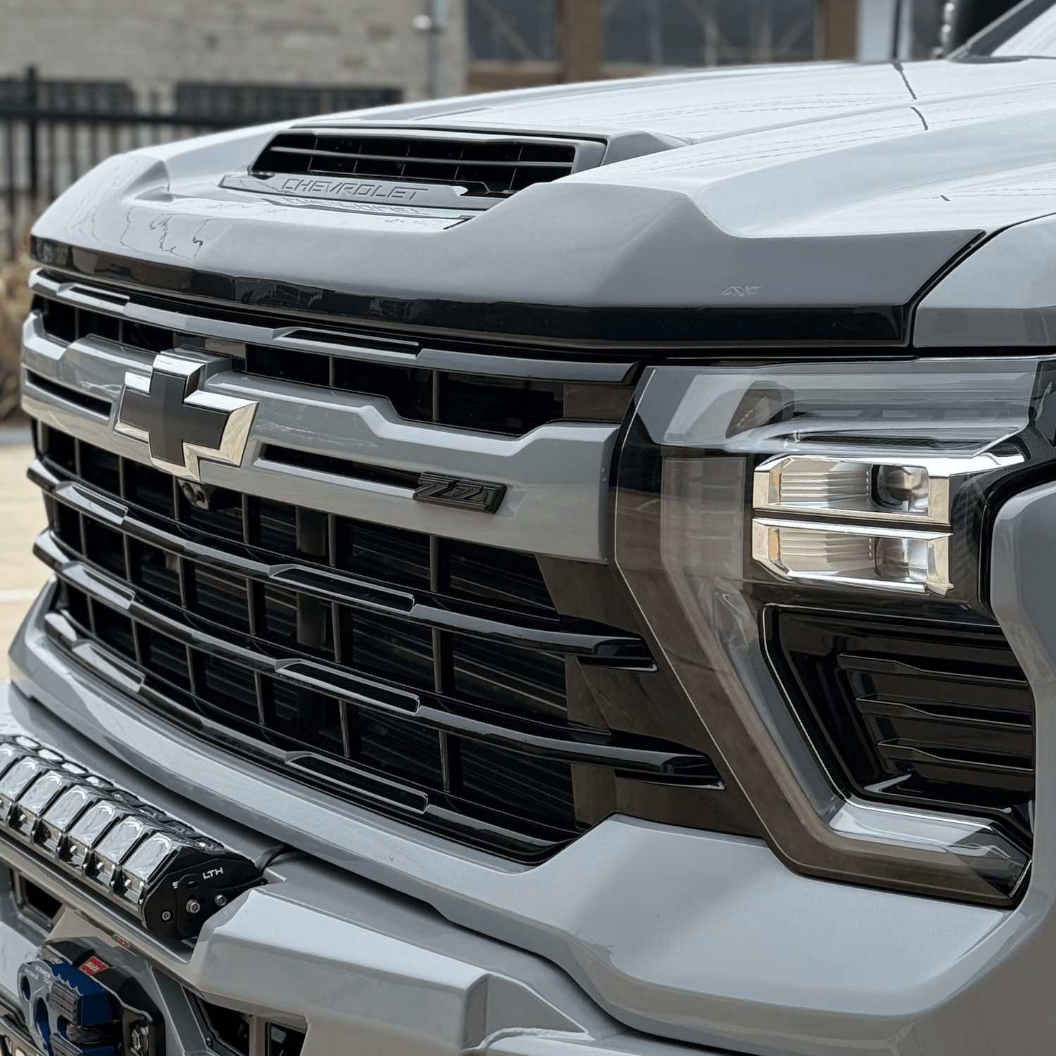 Husky Aeroskin Bonnet Protector SMOKE finish Chevy Silverado 2500HD 20+ - Offroad Industries