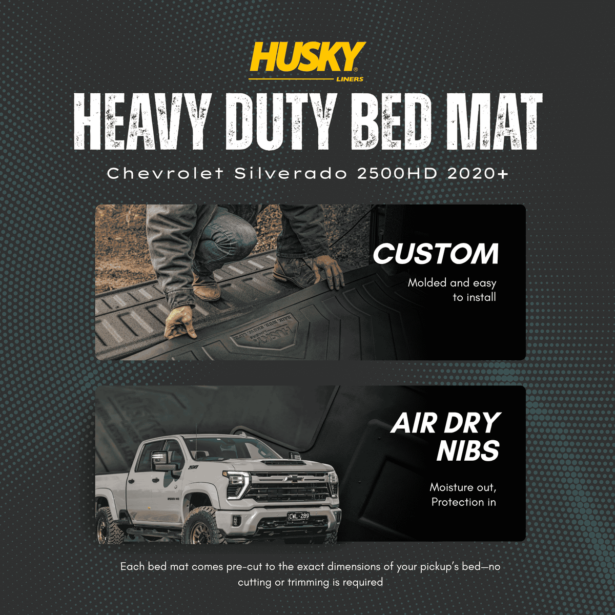 Husky Heavy Duty Bed Mat Chevrolet Silverado 2500HD 2020+ - Offroad Industries