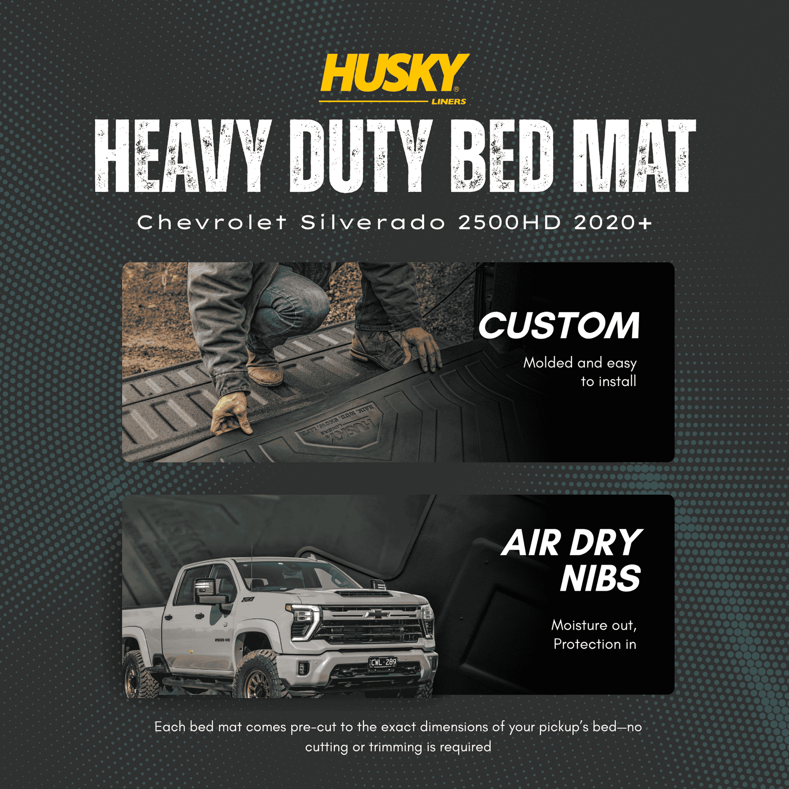 Husky Heavy Duty Bed Mat Chevrolet Silverado 2500HD 2020+ - Offroad Industries