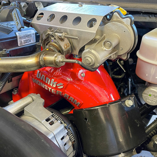 Monster - Ram Intake System for 19 - 24 Ram 2500/3500 6.7L Cummins Red Powdercoat Banks Power - Offroad Industries