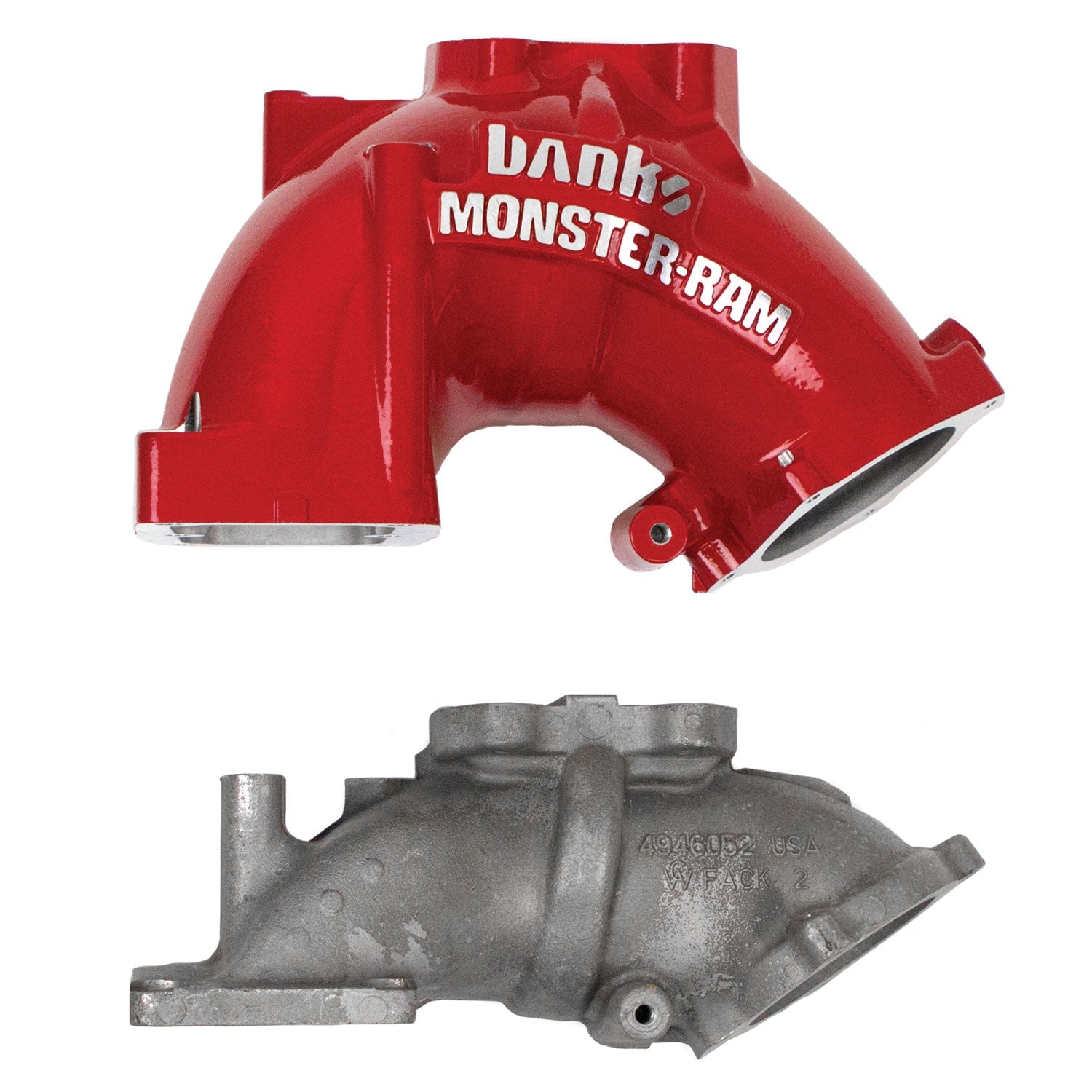 Monster - Ram Intake System for 19 - 24 Ram 2500/3500 6.7L Cummins Red Powdercoat Banks Power - Offroad Industries