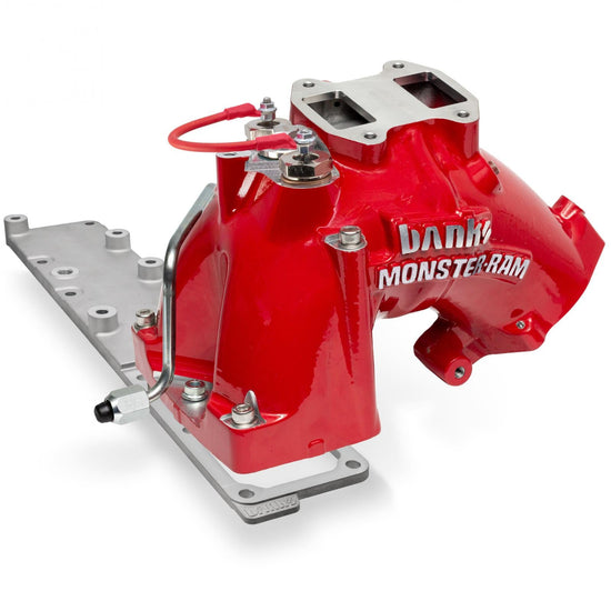 Monster - Ram Intake System for 19 - 24 Ram 2500/3500 6.7L Cummins Red Powdercoat Banks Power - Offroad Industries